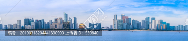 杭州錢江新城全景大畫幅