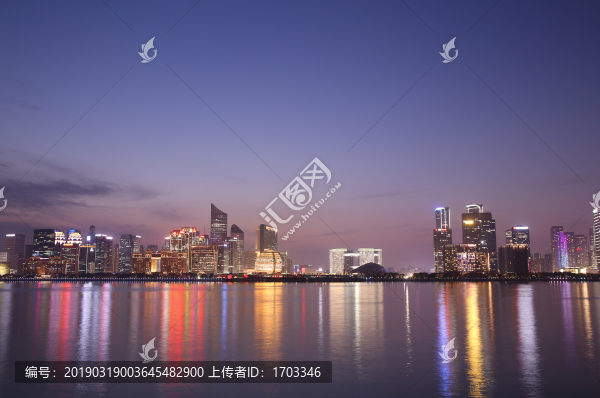 杭州錢江新城全景