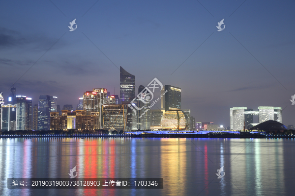 杭州錢江新城全景