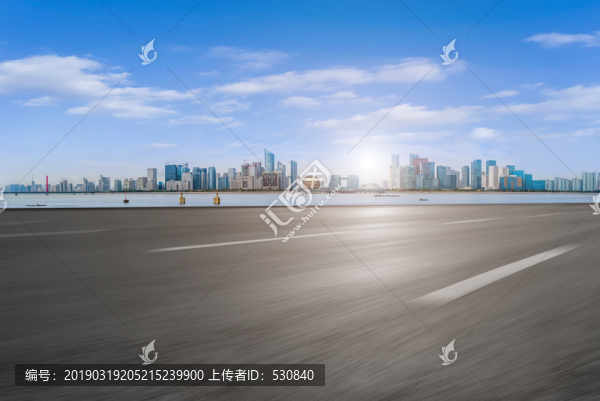 高速公路和錢江新城全景