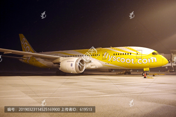 新加坡酷航波音787飛機(jī)
