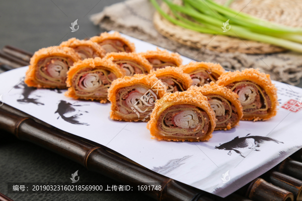脆皮蟹卷