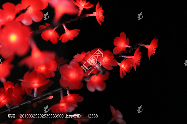 夜景煙花花瓶春節(jié)玉樹瓊枝