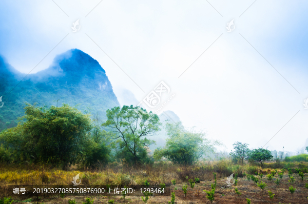 霧色山嶺風(fēng)光