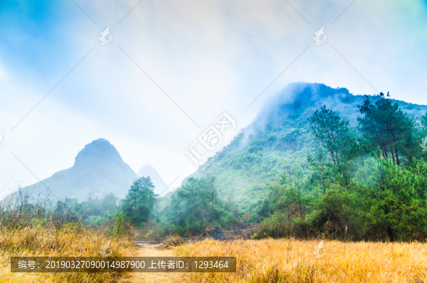 霧色山嶺風(fēng)光