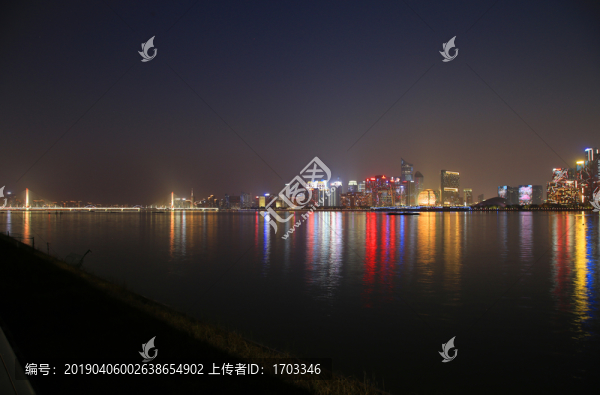 杭州錢江新城夜景