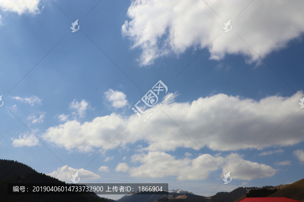 天空白云背景