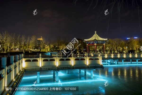 秦皇島人民公園夜景