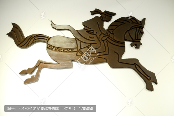 騎馬木雕