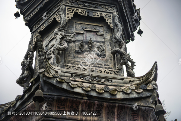 街子古鎮(zhèn)字庫(kù)塔細(xì)節(jié)