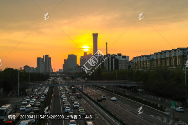 北京風光北京夕陽