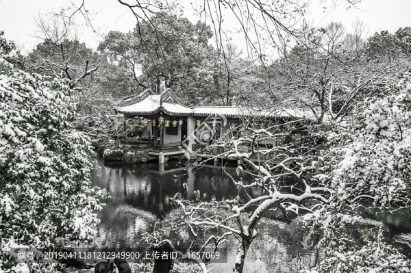 無錫寄暢園雪景2
