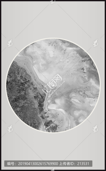 意境山水畫(huà)流體水墨抽象畫(huà)
