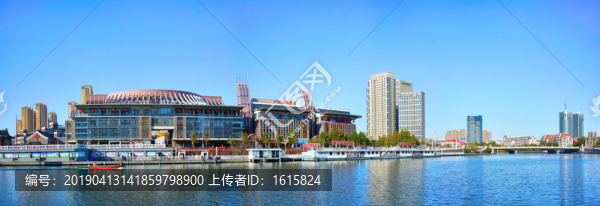 天津海河全景大畫幅