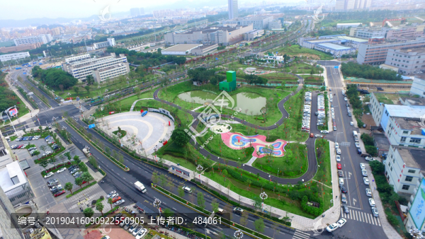 光明區(qū)裕湖公園鳥瞰圖