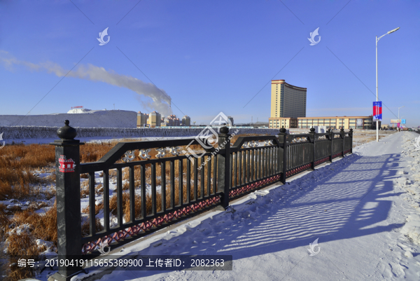 滿洲里街景雪景