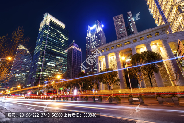 上海陸家嘴城市夜景