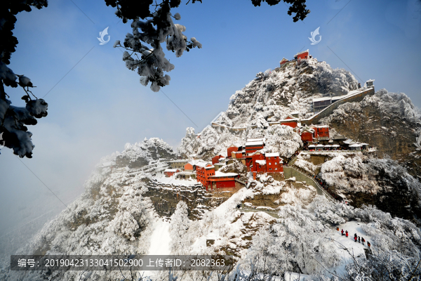 中國(guó)道教圣地武當(dāng)山雪景