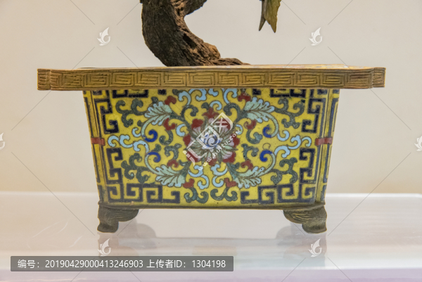 景泰藍(lán)文物花盆