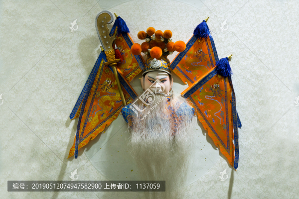 泥塑彩繪京劇臉譜