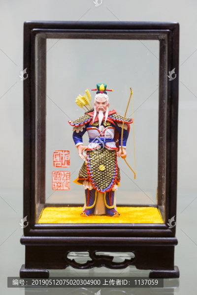 泥塑彩繪黃忠