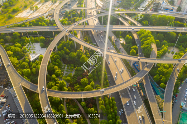 航拍濟(jì)南北園立交橋75