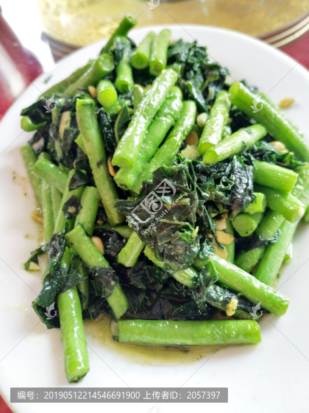 豆角豆葉炒豆醬