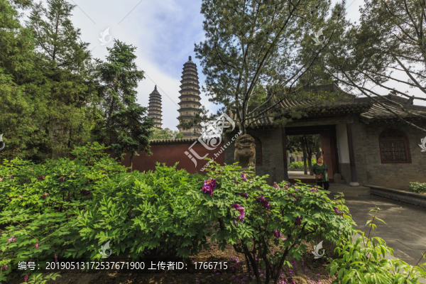 中國(guó)山西太原永祚寺風(fēng)光