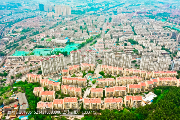 航拍徐州子房山子房美景花園小區(qū)