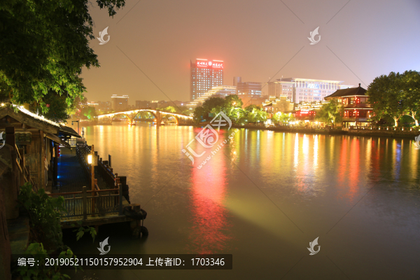 杭州京杭大運河夜景