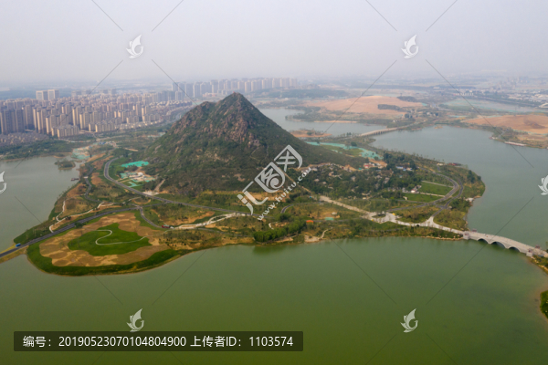 航拍濟(jì)南華山08