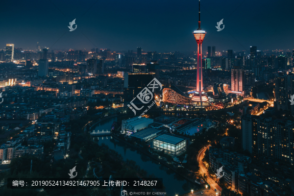 天府夜色