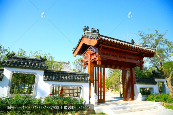 古建庭院大門