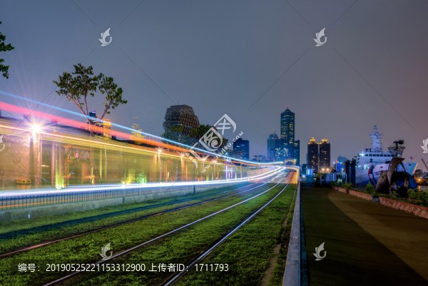 臺(tái)灣高雄城市風(fēng)光夜景