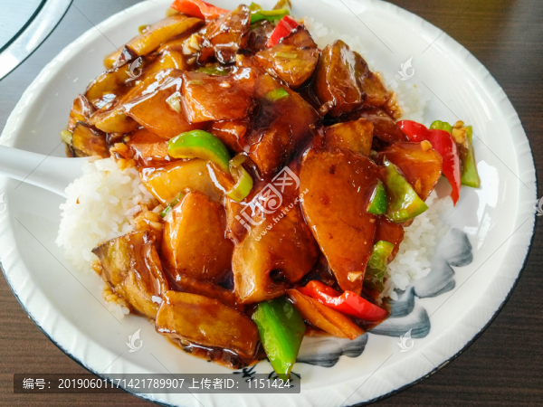 地三鮮蓋飯