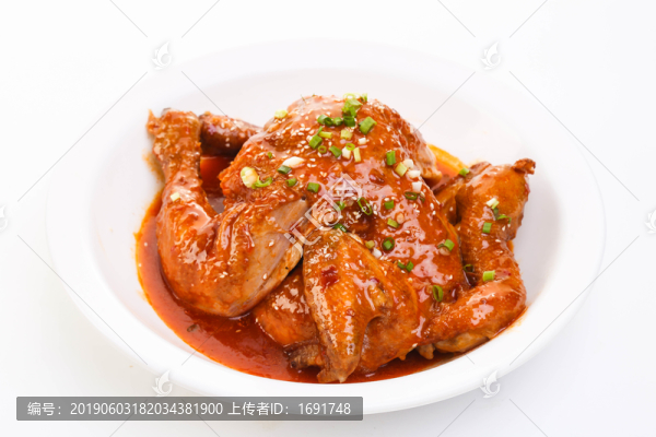 骨酥紅扒雞