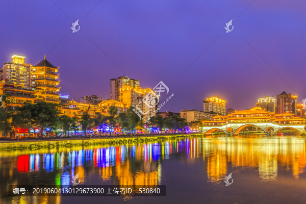 西安古城夜景