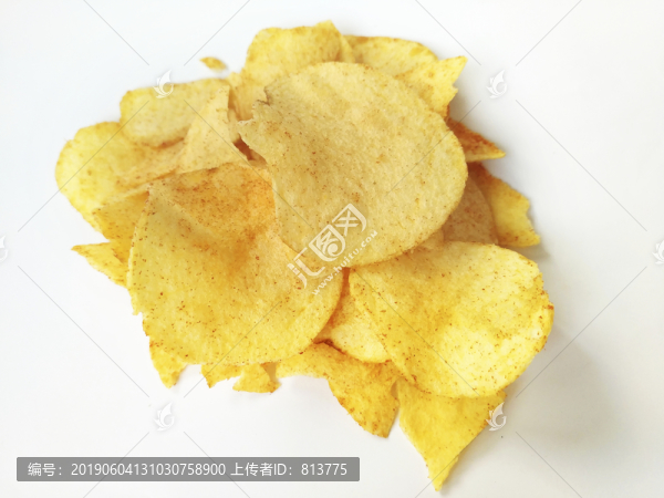 靜物薯片素材