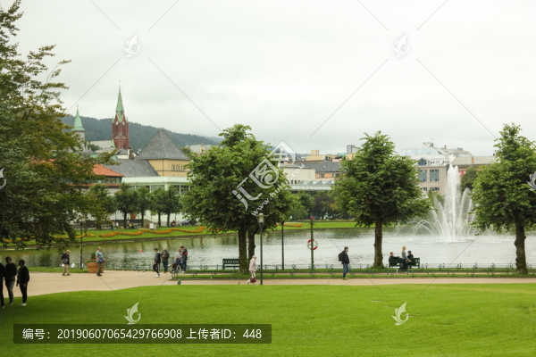 挪威卑爾根城市公園