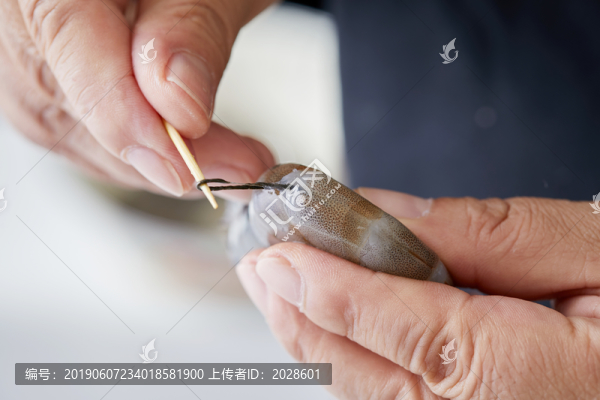 挑蝦線