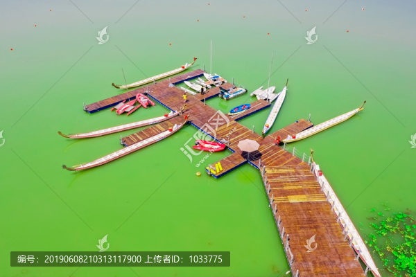 航拍徐州大龍湖風(fēng)之曲帆船龍舟