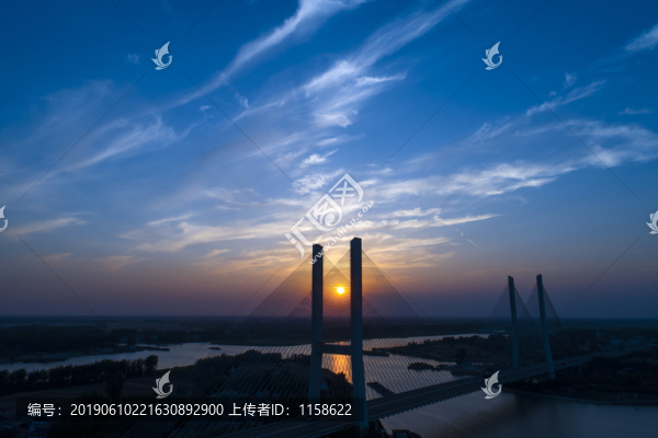 江蘇省淮安市五河口運(yùn)河大橋風(fēng)光