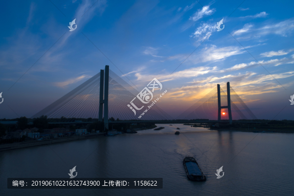 江蘇省淮安市五河口運河大橋風(fēng)光