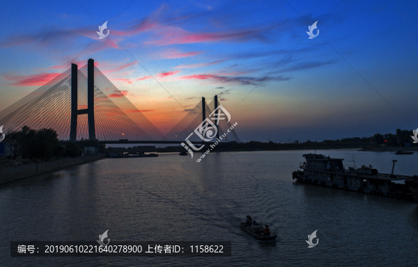 江蘇省淮安市五河口運(yùn)河大橋風(fēng)光