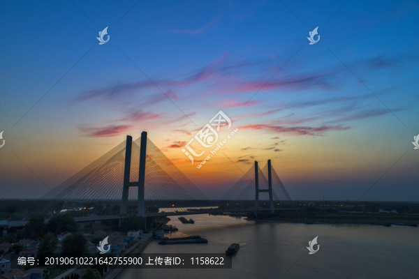 江蘇省淮安市五河口運河大橋風(fēng)光