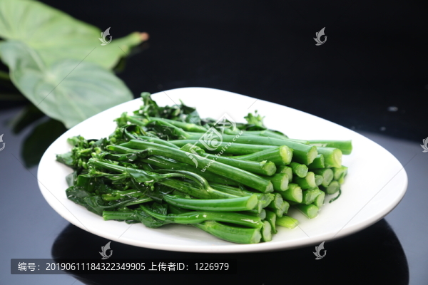 白灼芥蘭苗
