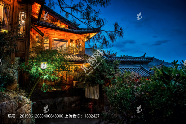 麗江古城夜景
