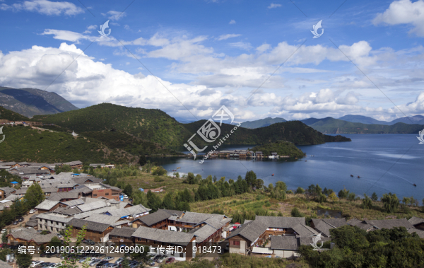 瀘沽湖鳥瞰