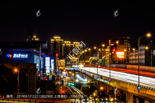 長(zhǎng)春市亞泰大街高架橋夜景
