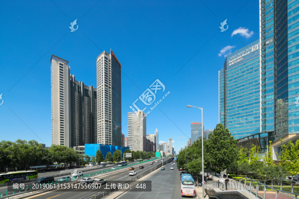 北京街景北京建國路佳兆業(yè)廣場